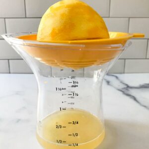 juicing a lemon.