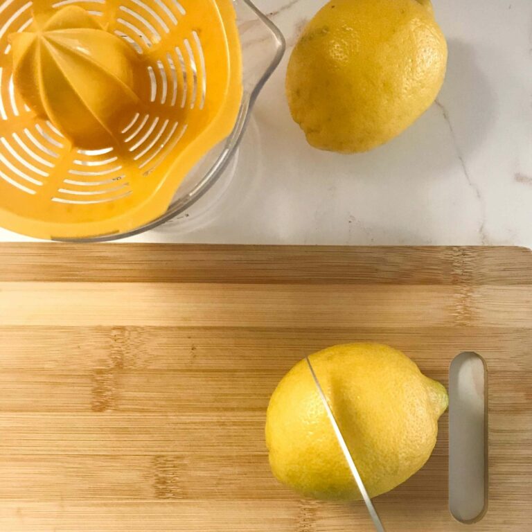 cut lemons.