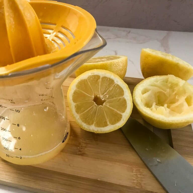 juiced lemons.