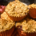 Peanut Butter and Jelly Oatmeal Muffins.