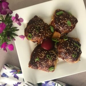 Plum Glazed Chicken Thighs