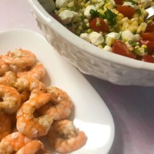 Shrimp, Summer Corn and Tomato Salad