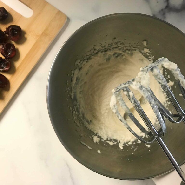 hand mixer and whipped ricotta.