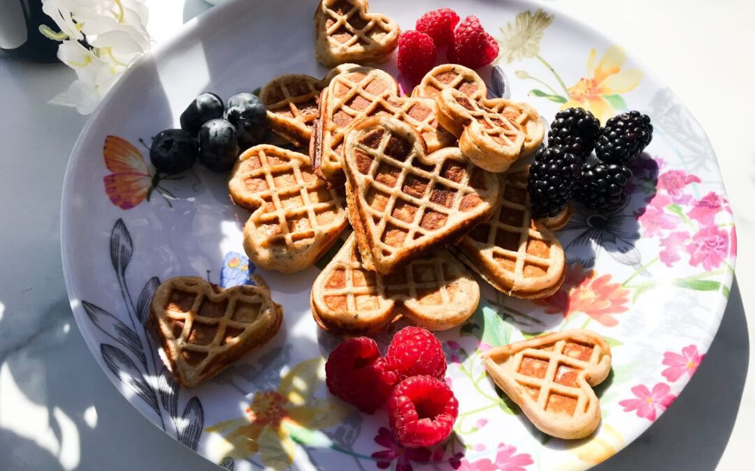 Vanilla Protein Waffles for Two