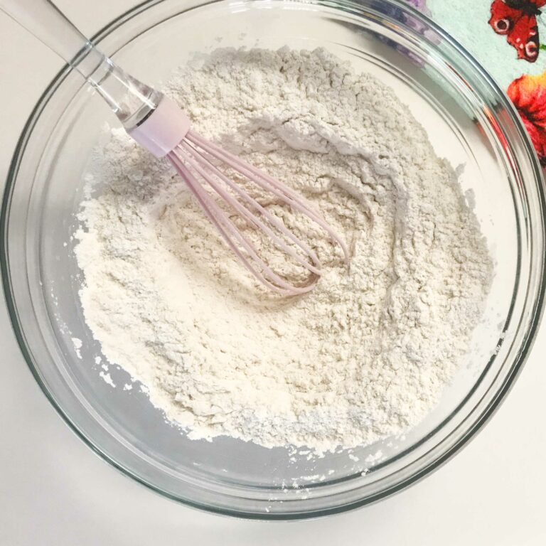dry ingredients in a bowl.