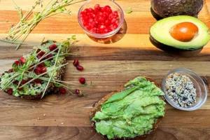 ingredients for avocado toast.