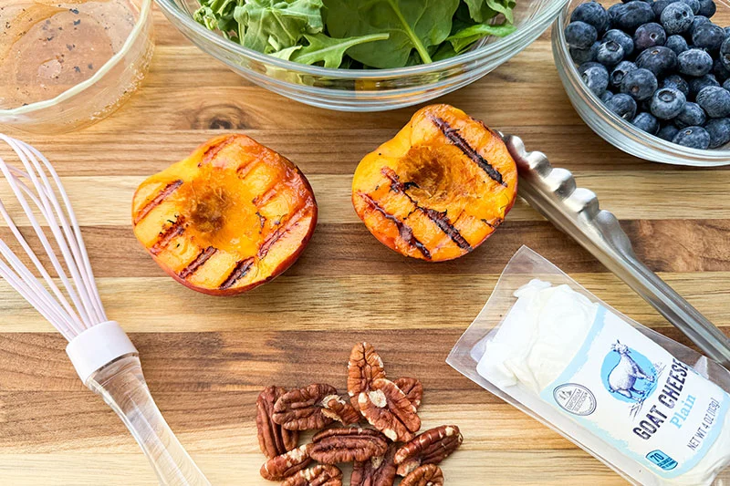 ingredients for a salad.