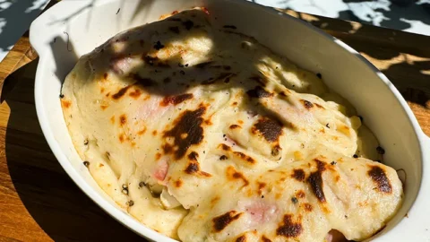 belgian endive and ham gratin (endives au jambon).