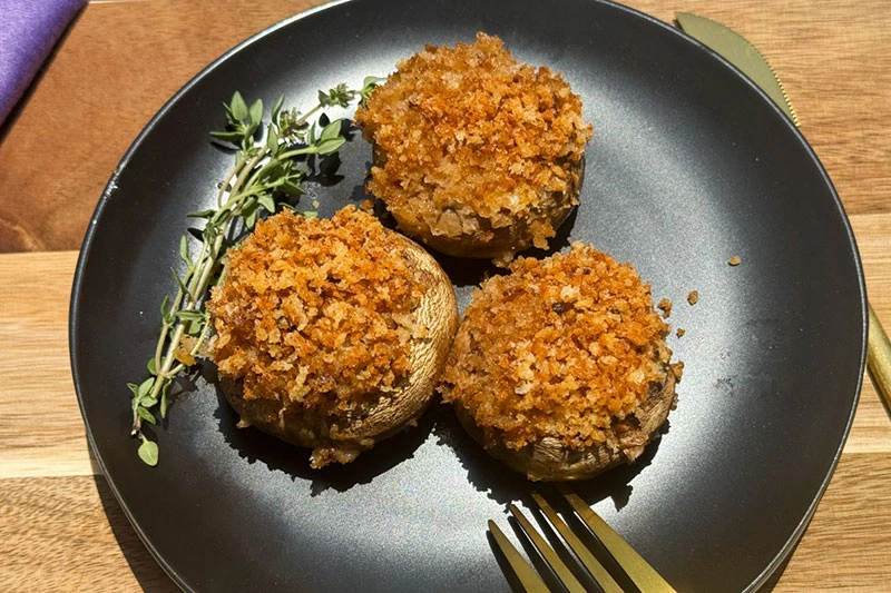 Boursin Cheese Stuffed Mushrooms