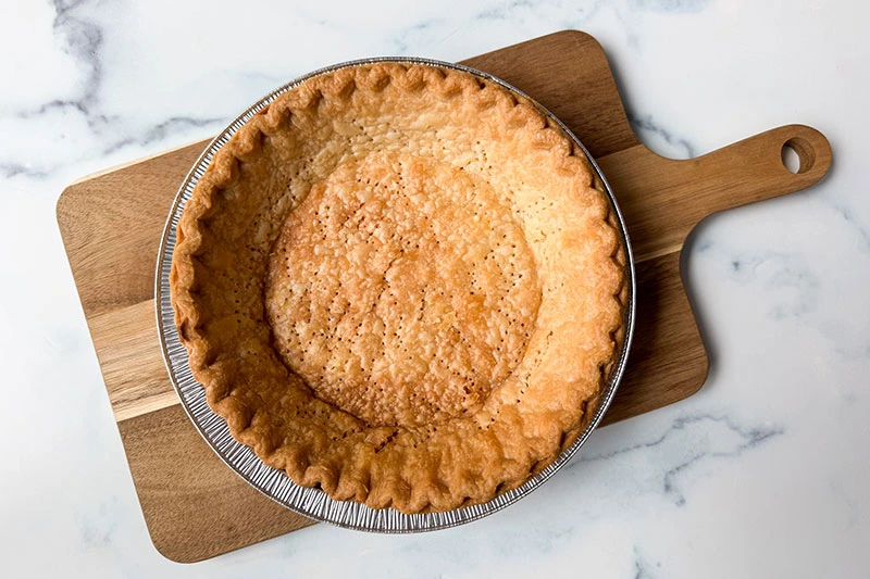 baked pie crust.