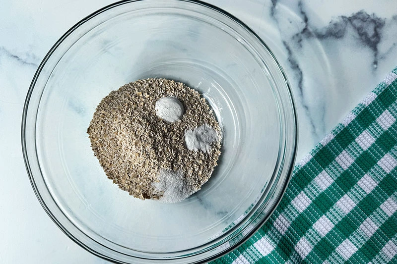 dry ingredients in a bowl.