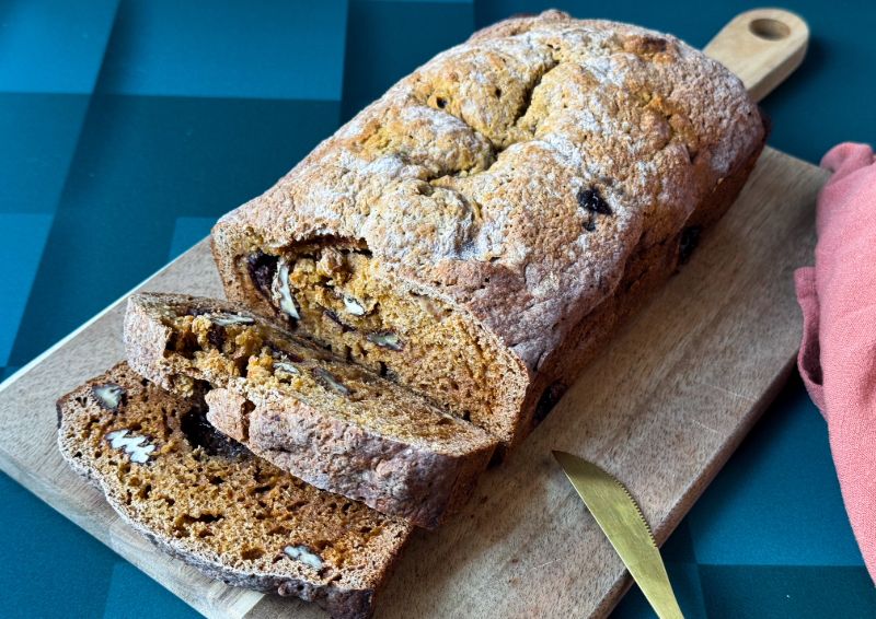 cherry pecan pumpkin bread.