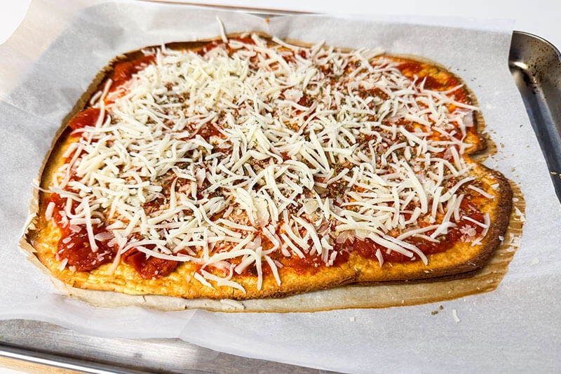 cottage cheese flatbread pizza.