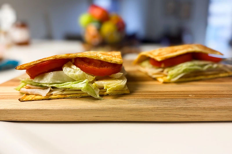 cottage cheese flatbread sandwiches.