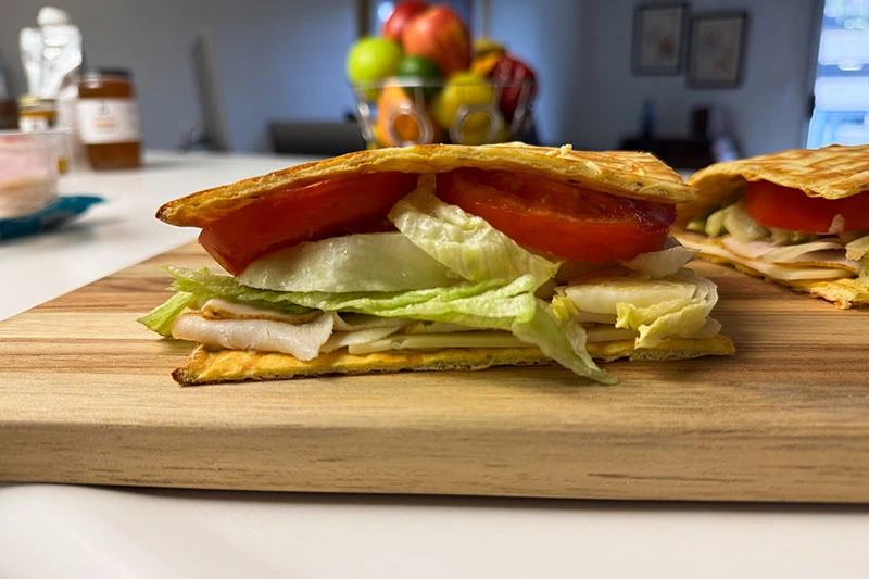 cottage cheese flatbread sandwiches.