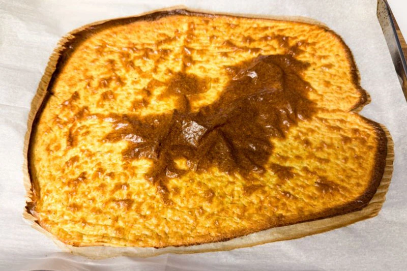 baked cottage cheese flatbread.
