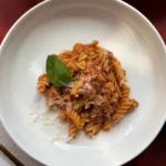 bowl of high protein pasta.
