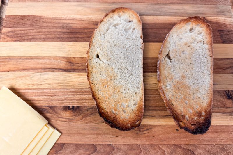 toasted bread.