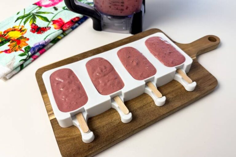 yogurt pops in molds.