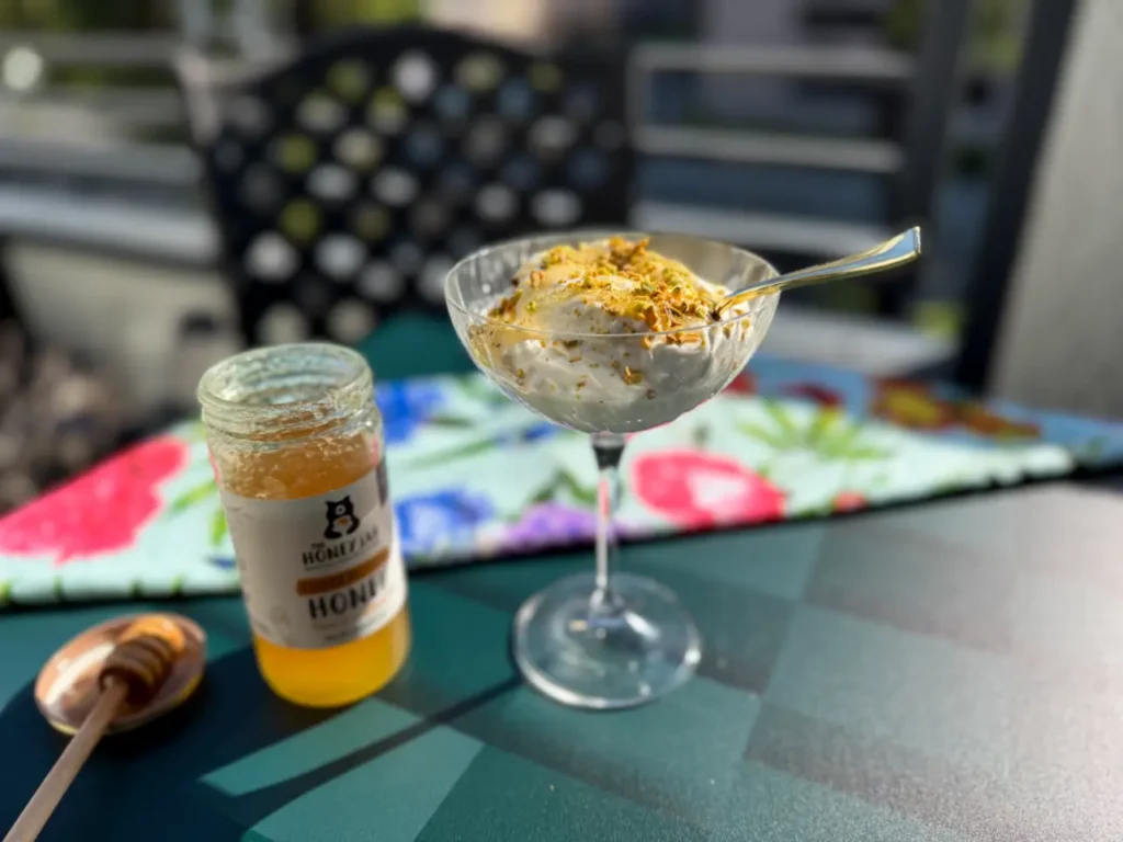 Whipped Greek Yogurt with Honey.
