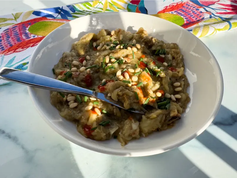 roasted eggplant dip (baigan choka)