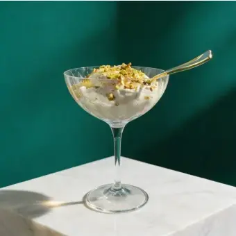 whipped greek yogurt.