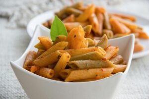 small bowl of pasta.
