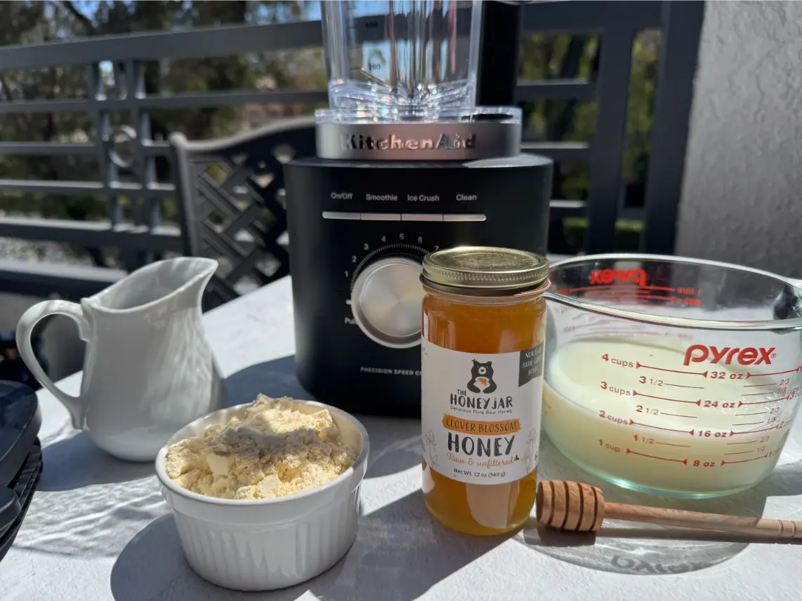 high protein honey vanilla frappuccino.