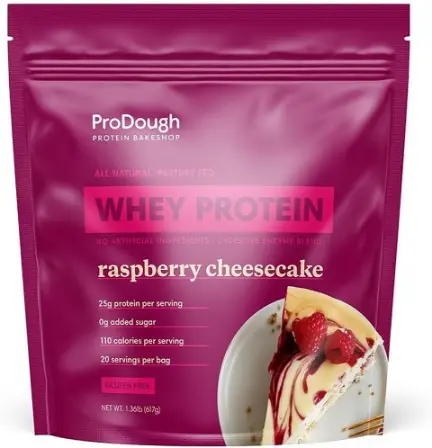ProDough Gourmet Whey Protein Powder: Raspberry Cheesecake
