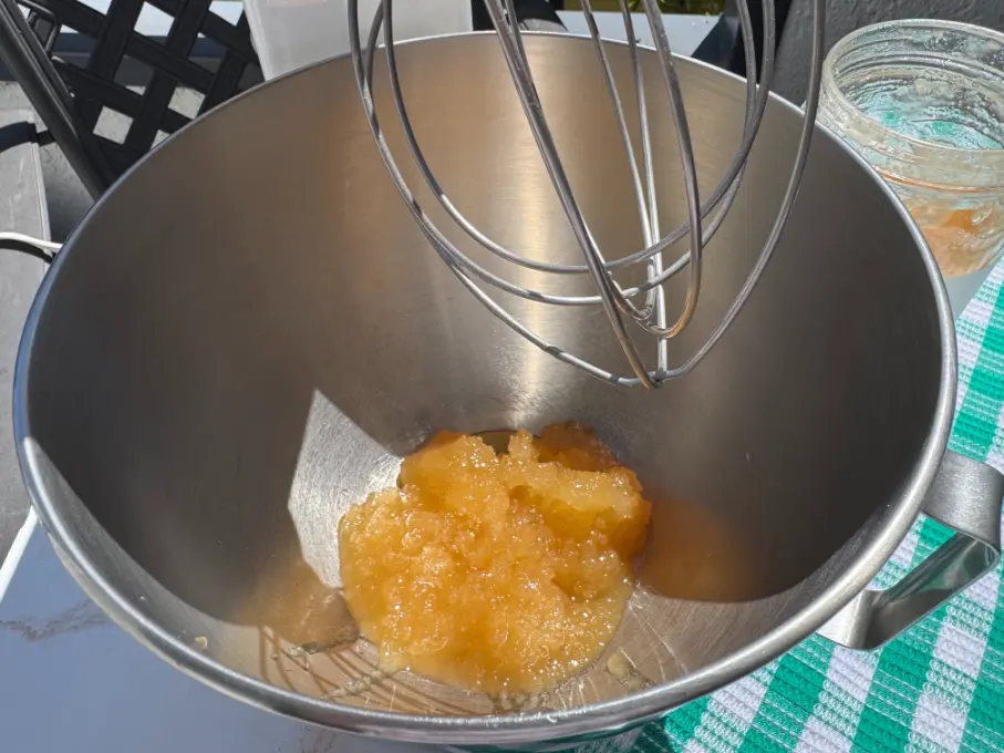 raw honey and vanilla in a bowl.