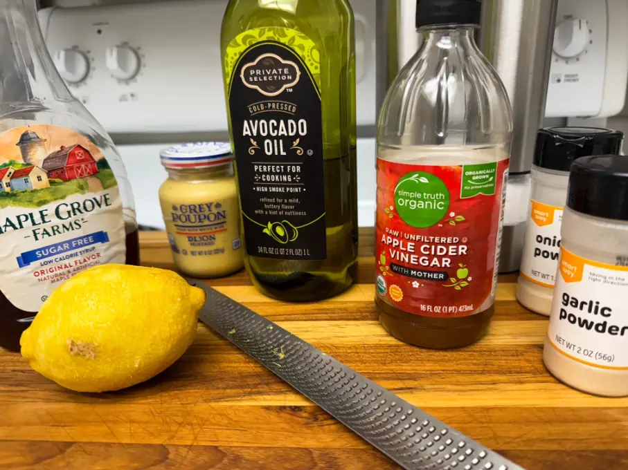 ingredients for SWEET AND SPICY LENTIL AND GARBANZO BEAN SALAD.